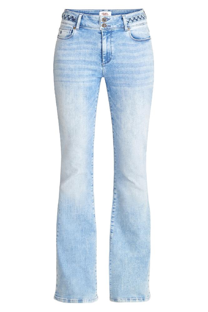 Flared jeans with flap backpocket