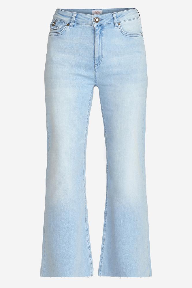 5-pckt straight fitted cropped jeans